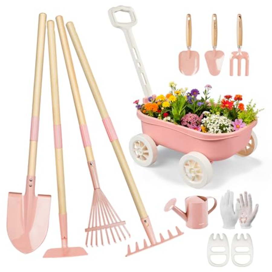 Gardening Tools In Japan - مجموعة أدوات الحدائق مع عربة يدوية،