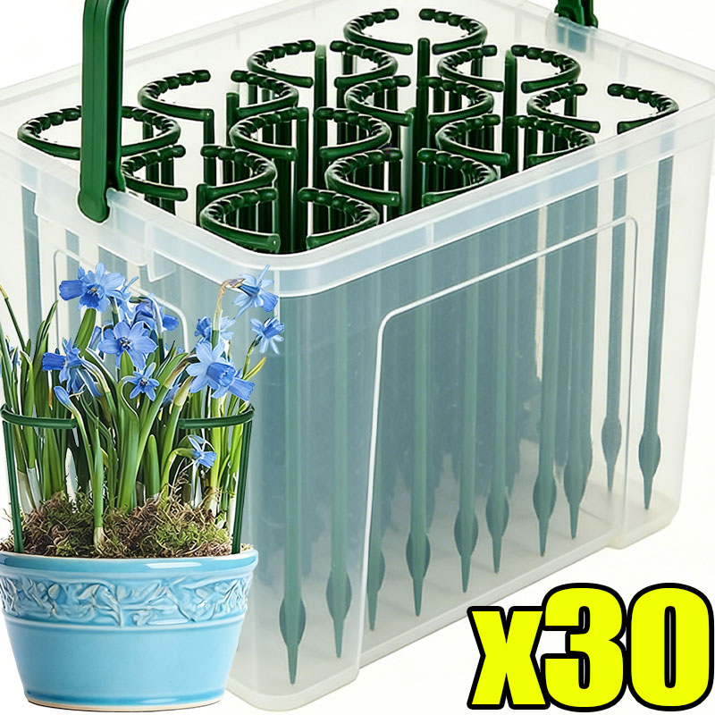 Gardening Tools Gifts - 30-1 قطعة دعامة نباتات بلاستيكية نصف