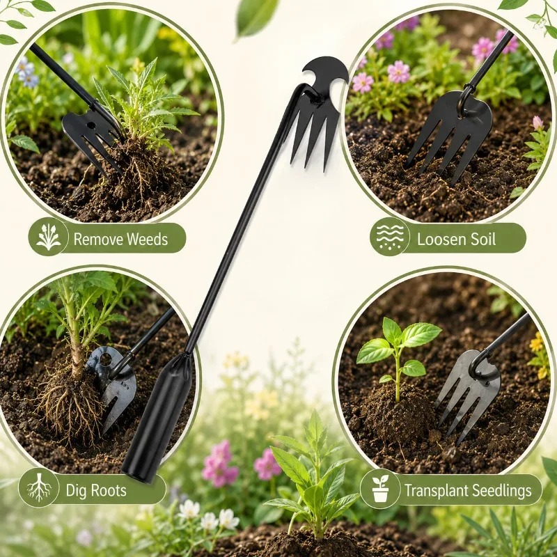 أداة يدوية 2 في 1 للحدائق: مشط - مراجعة Gardening Tools Shovel وسعره