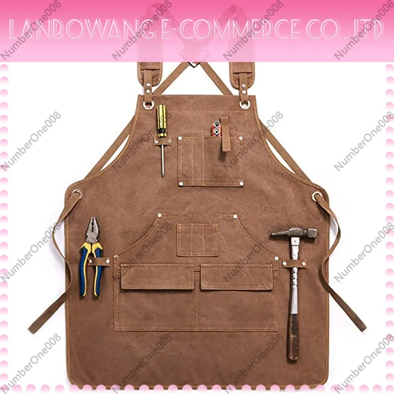 مريلة عمل قماشية سميكة بشعار م - مراجعة Gardening Tools Logo وسعره