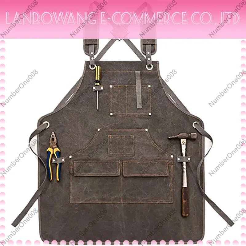 مريلة عمل قماشية سميكة بشعار م - مراجعة Gardening Tools Logo وسعره