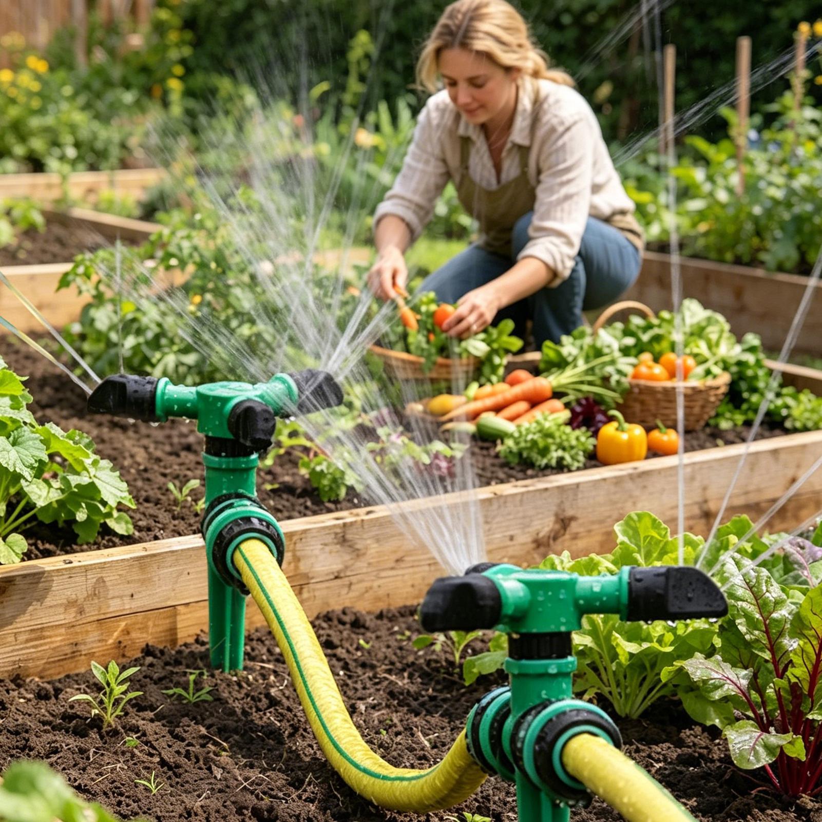 رشاش مياه دوار أوتوماتيكي لري  - مراجعة Gardening Tools Water وسعره