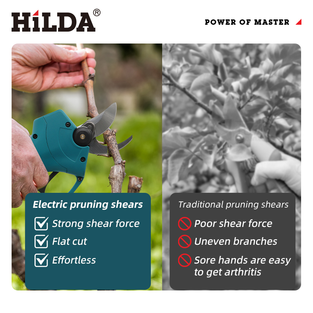 مقص تقليم كهربائي لاسلكي من HI - مراجعة Essential Gardening Tools وسعره
