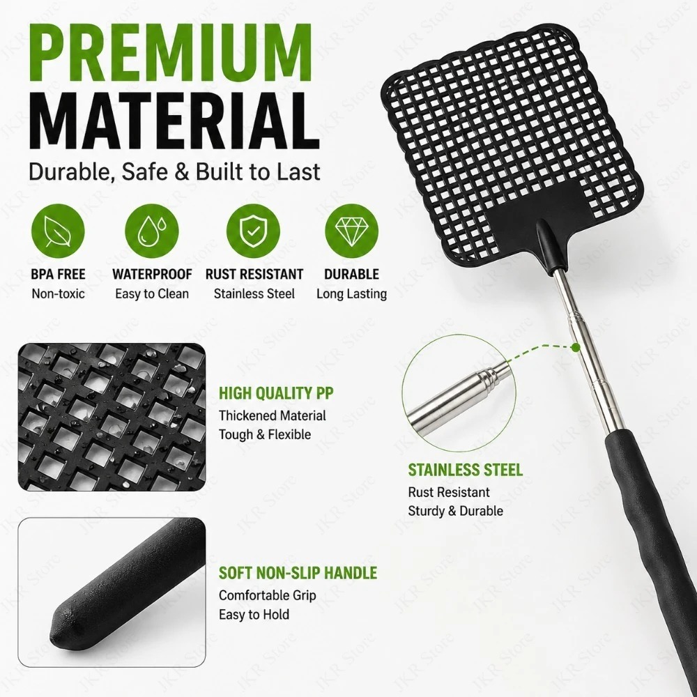 مضرب ذباب أسود 1/2/5 قطع، تصمي - مراجعة Gardening Tools And Uses وسعره