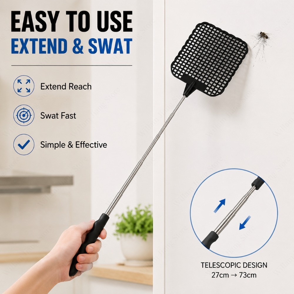 مضرب ذباب يدوي قابل للتمدد، أد - مراجعة Essential Gardening Tools وسعره