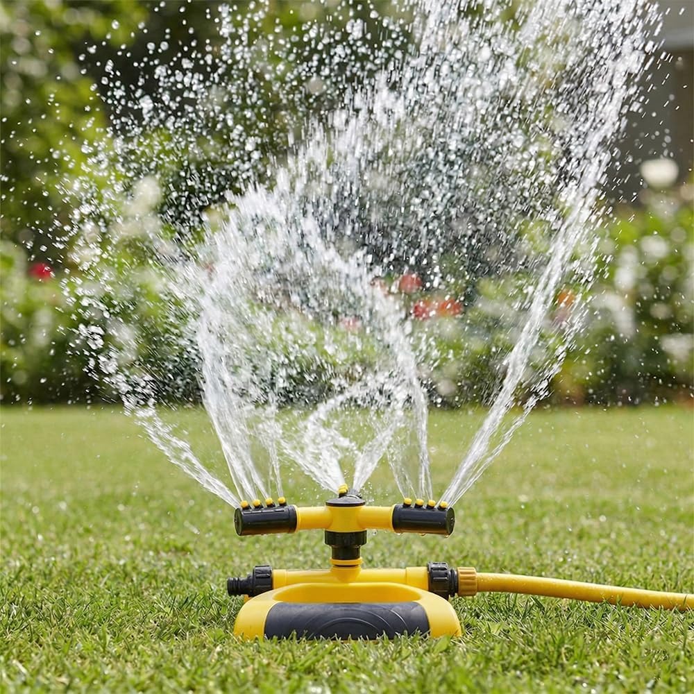رشاش مياه دوار أوتوماتيكي 360  - مراجعة Gardening Tools Water وسعره