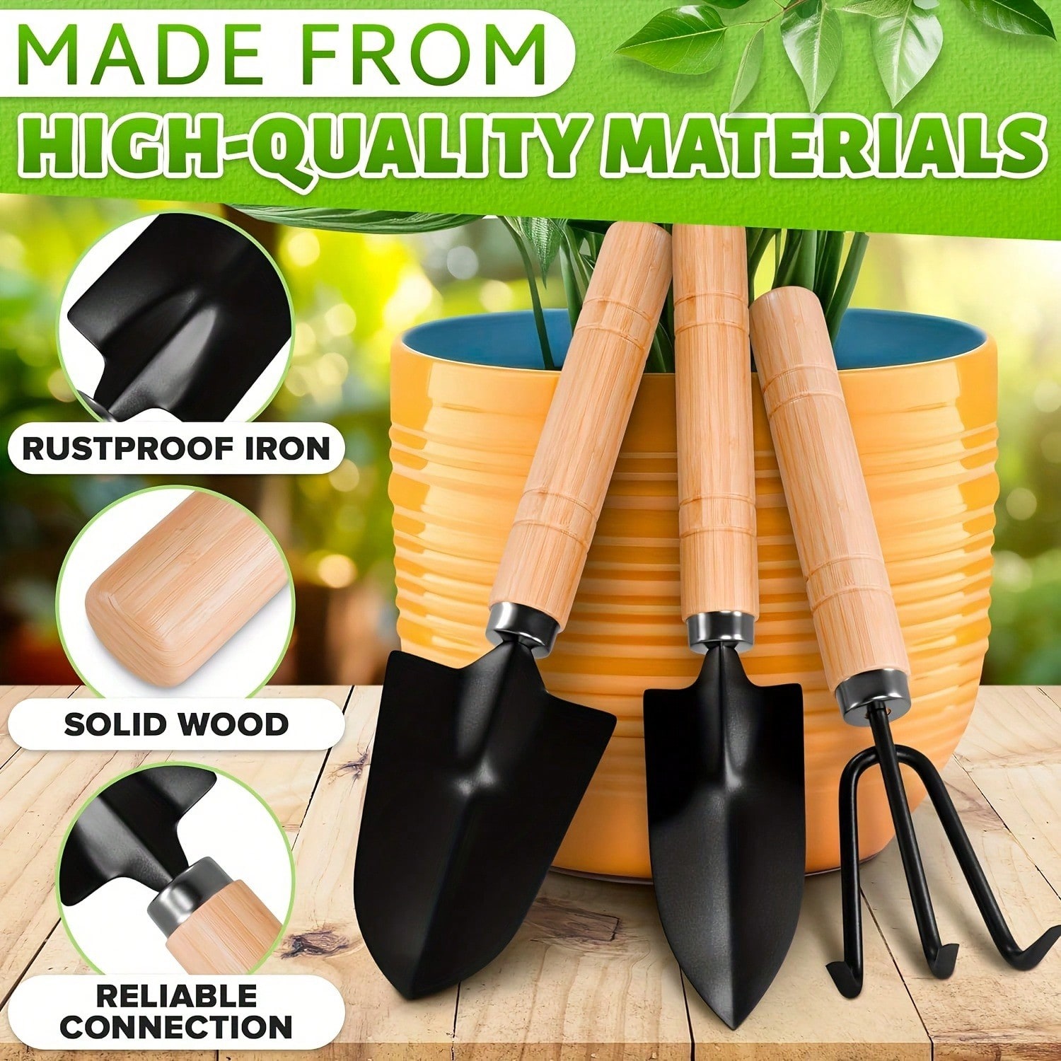 3 قطعة/1 مجموعة أدوات البستنة  - مراجعة Gardening Tools Shovel وسعره