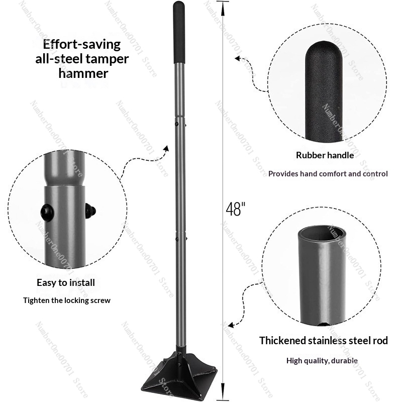 أداة دك التربة الفولاذية القاب - مراجعة Gardening Tools And Uses وسعره