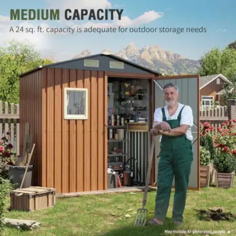 مخزن تخزين خارجي 6×4 قدم، مخزن - مراجعة Gardening Tools وسعره